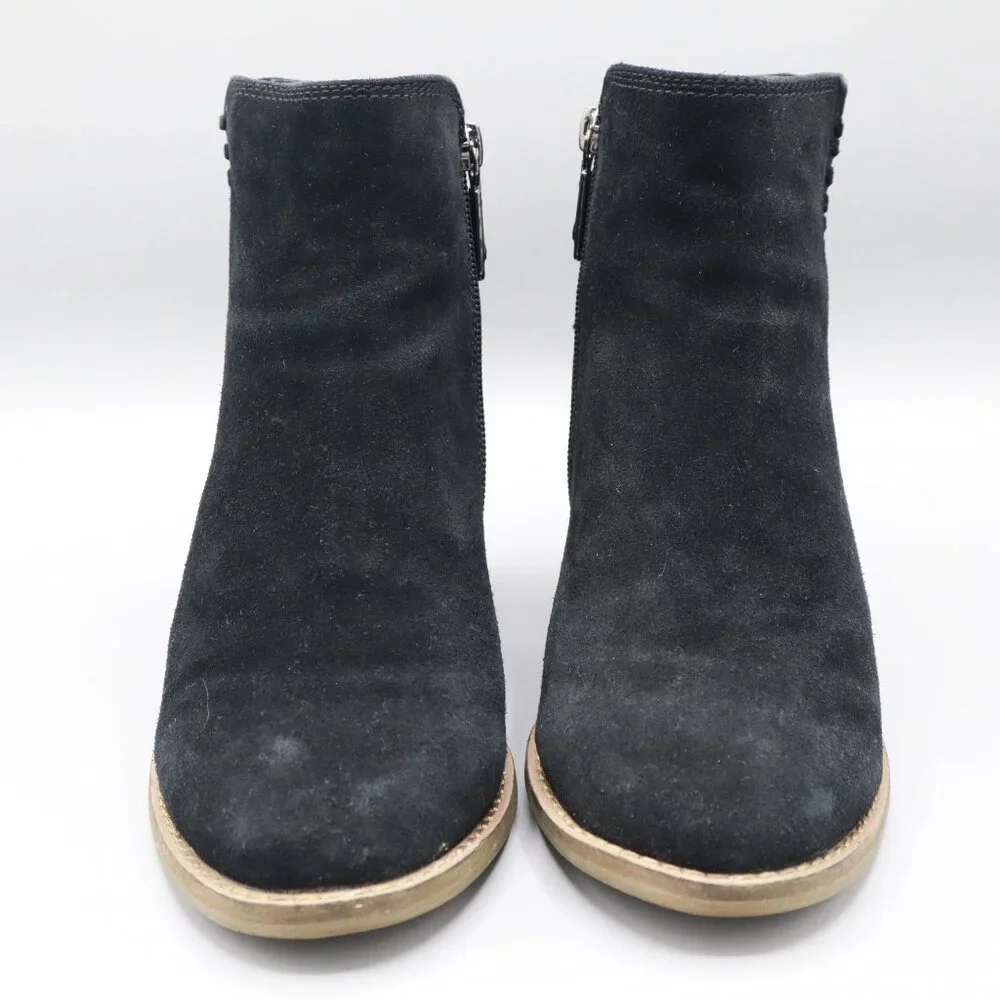 Blondo Nina Waterproof Suede Boot‎ Womens 7M Black Casual Boho Bohemian Classic